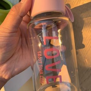 Glass mini water bottle